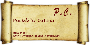 Puskás Celina névjegykártya